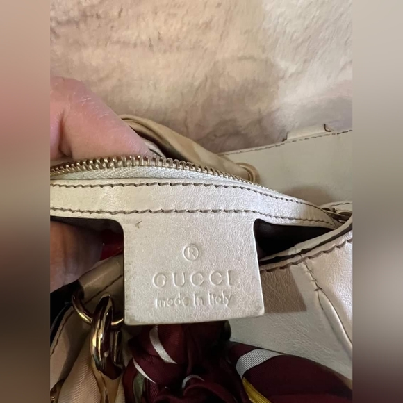 Authentic Gucci Positano Large canvas scarf tote bag - Picture 15 of 16